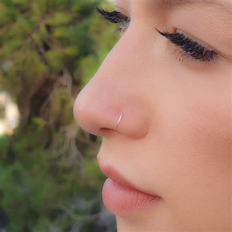 very thin nose ring